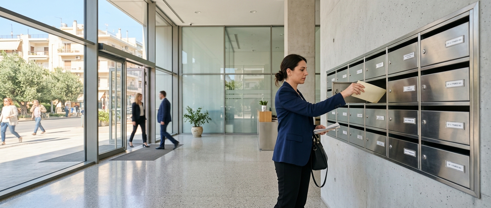 Virtual office: αυτόνομο γραμματοκιβώτιο και παραλαβή αλληλογραφίας σε επαγγελματικό κτίριο