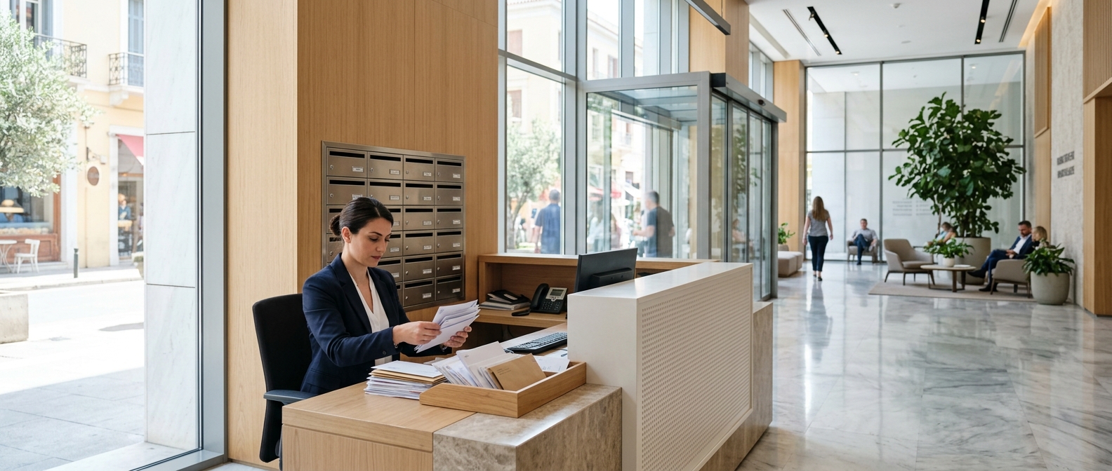 Virtual office: επαγγελματική διεύθυνση και παραλαβή αλληλογραφίας σε υπαρκτό κτίριο